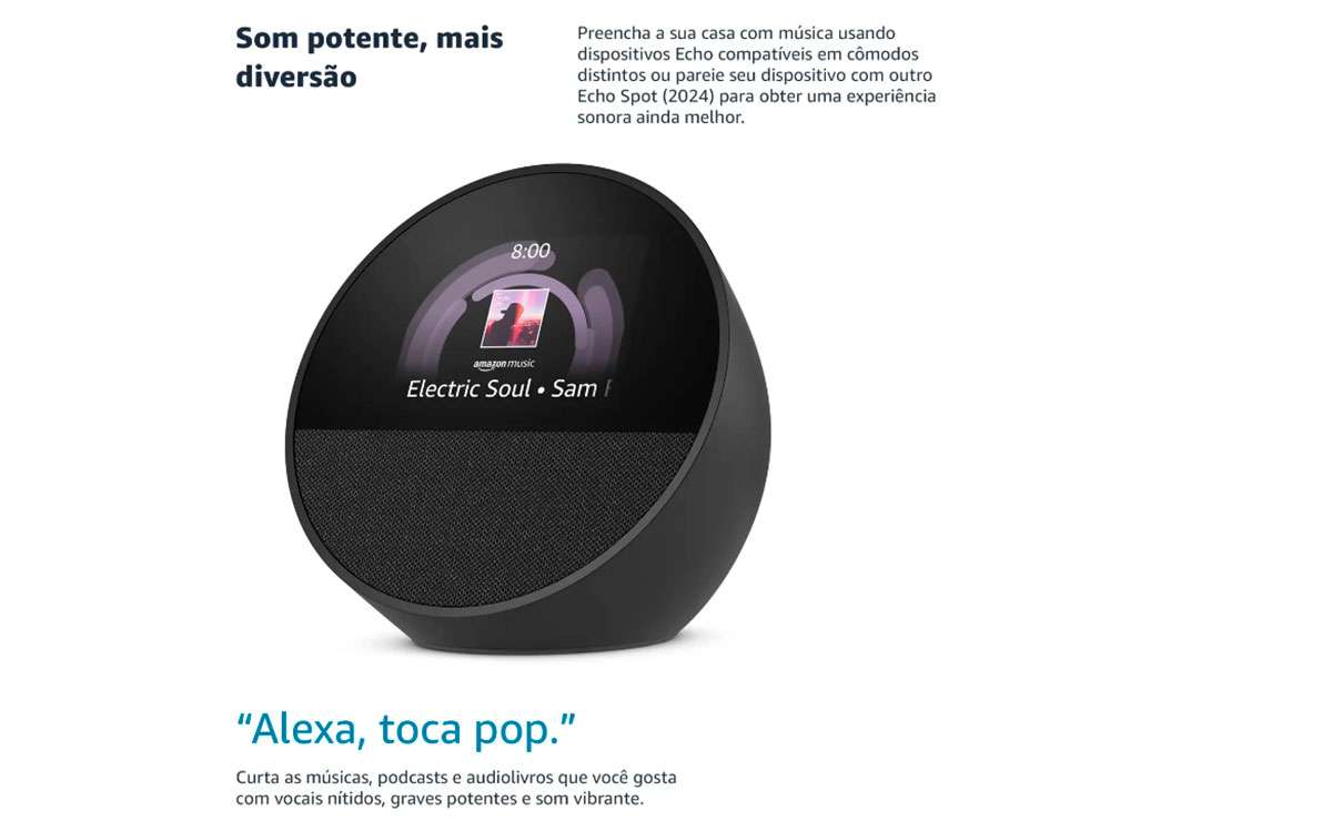 Echo Spot Amazon Alexa Smart Speaker - Banner